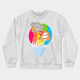 Cute Aloha Rainbow Shave Ice Crewneck Sweatshirt